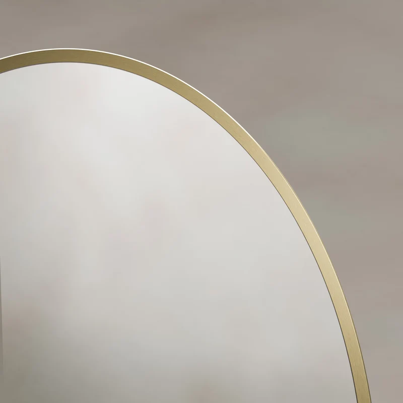 Origins Living Delphine Oval Mirror 55 x 80cm - Brushed Brass