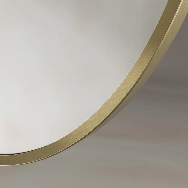 Origins Living Delphine Oval Mirror 55 x 80cm - Brushed Brass