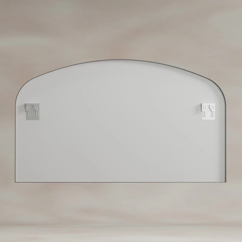 Origins Living Delphine Overmantle Arch Mirror 120 x 70cm - Gunmetal