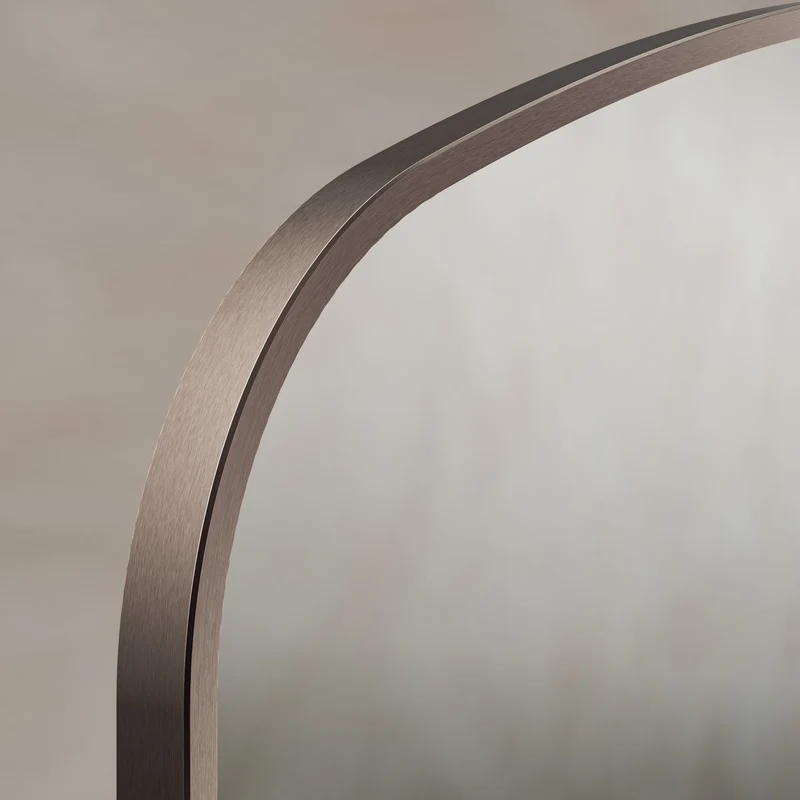 Origins Living Delphine Overmantle Arch Mirror 120 x 70cm - Brushed Bronze