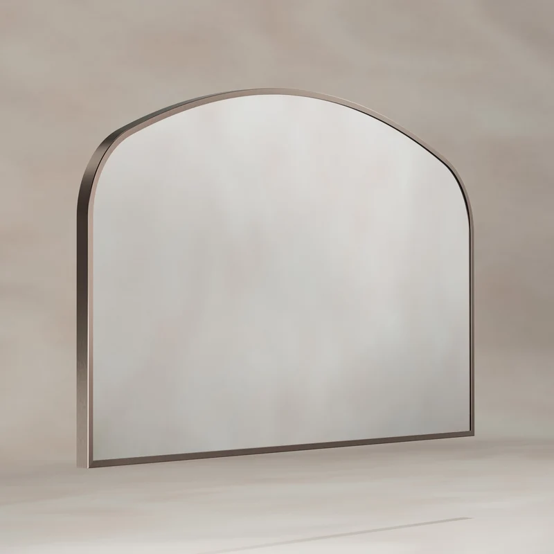 Origins Living Delphine Overmantle Arch Mirror 120 x 70cm - Brushed Bronze