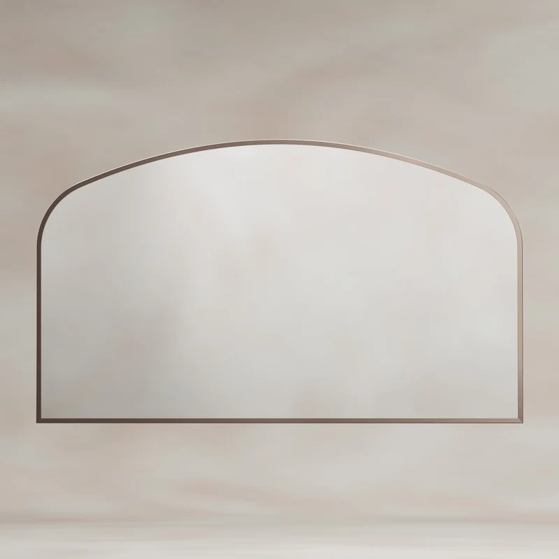 Origins Living Delphine Overmantle Arch Mirror 120 x 70cm - Brushed Bronze