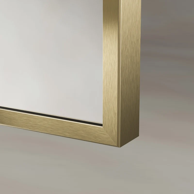 Origins Living Delphine Overmantle Arch Mirror 120 x 70cm - Brushed Brass
