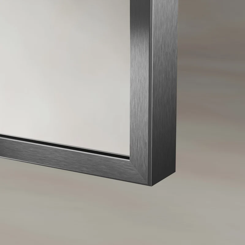 Origins Living Delphine Overmantle Arch Mirror 60 x 90cm - Gunmetal