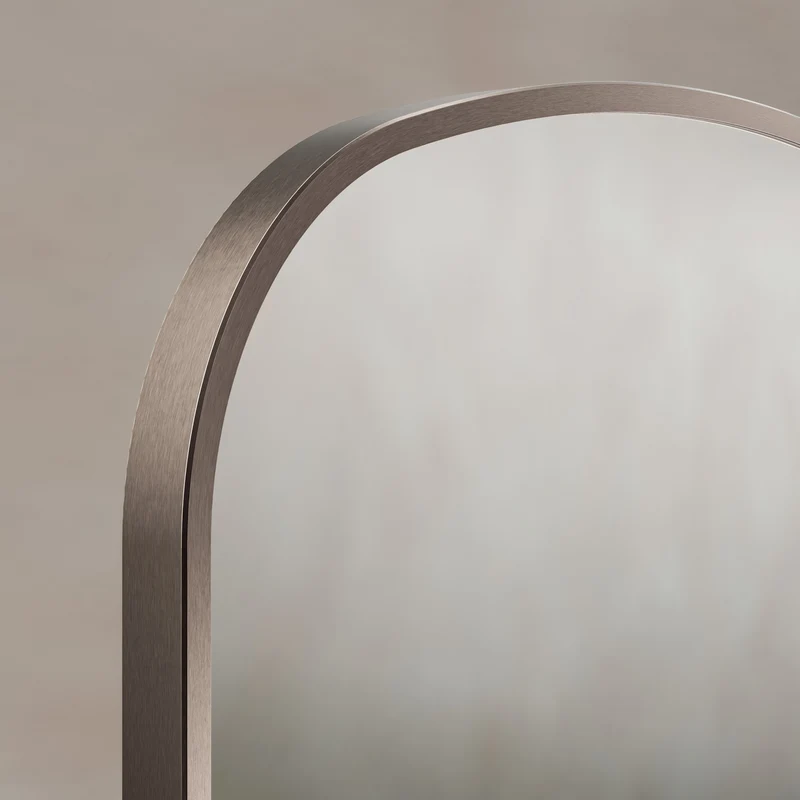 Origins Living Delphine Overmantle Arch Mirror 60 x 90cm - Brushed Bronze
