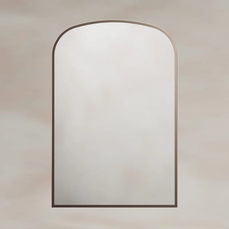 Origins Living Delphine Overmantle Arch Mirror 60 x 90cm - Brushed Bronze