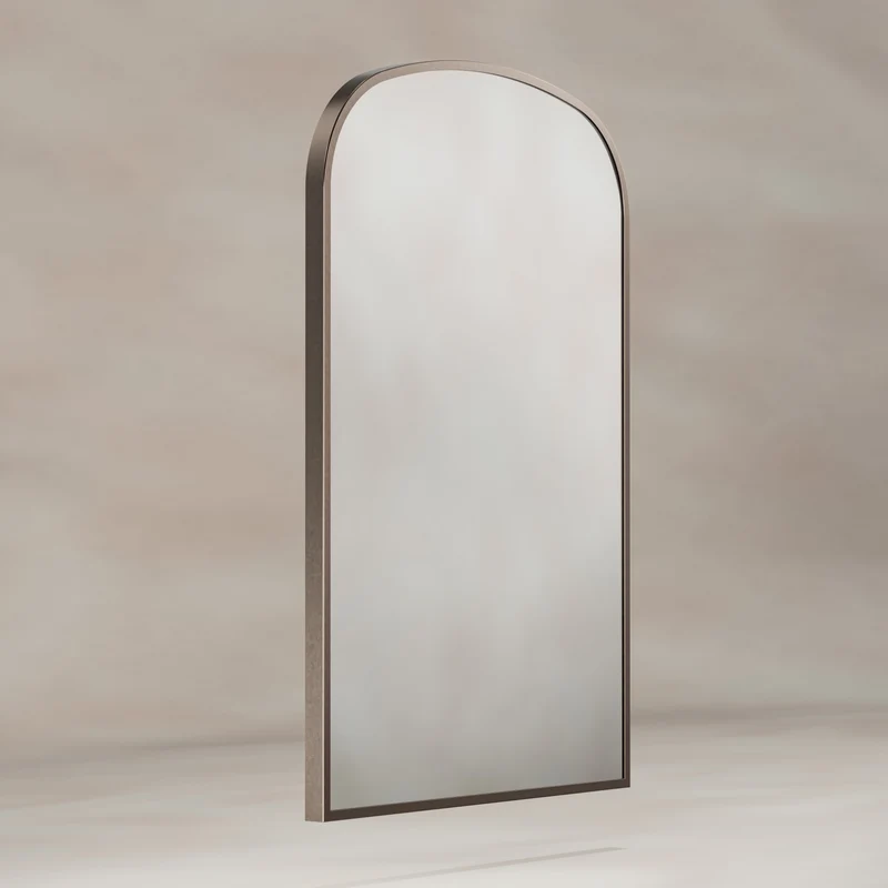 Origins Living Delphine Overmantle Arch Mirror 60 x 90cm - Brushed Bronze