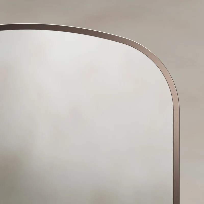 Origins Living Delphine Overmantle Arch Mirror 60 x 90cm - Brushed Bronze