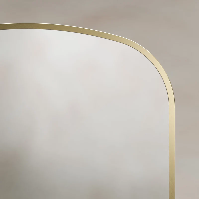 Origins Living Delphine Overmantle Arch Mirror 60 x 90cm - Brushed Brass