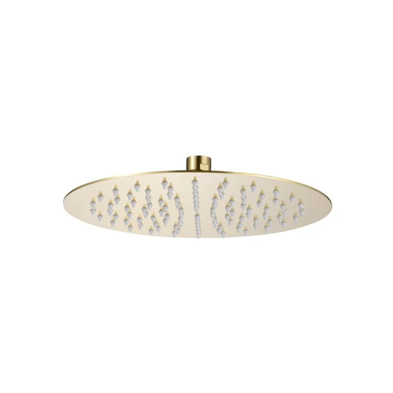 Lux Concealed Shower Set With Handset Kit, Slimline 250mm Overhead Shower & 120mm Ceiling Arm - Brushed Brass