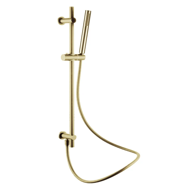 Lux Concealed Shower Set With Slide Rail Shower Handset Kit - Brushed Brass