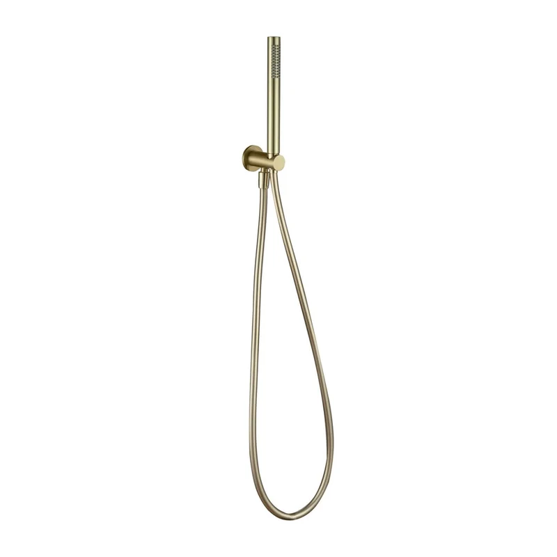 Lux Concealed Shower Set With Handset Kit, Slimline 250mm Overhead Shower & 120mm Ceiling Arm - Brushed Brass