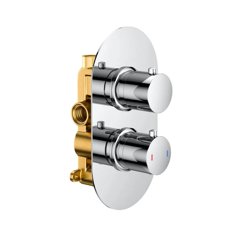 Lux Concealed Shower Set With Slide Rail Shower Handset Kit - Chrome