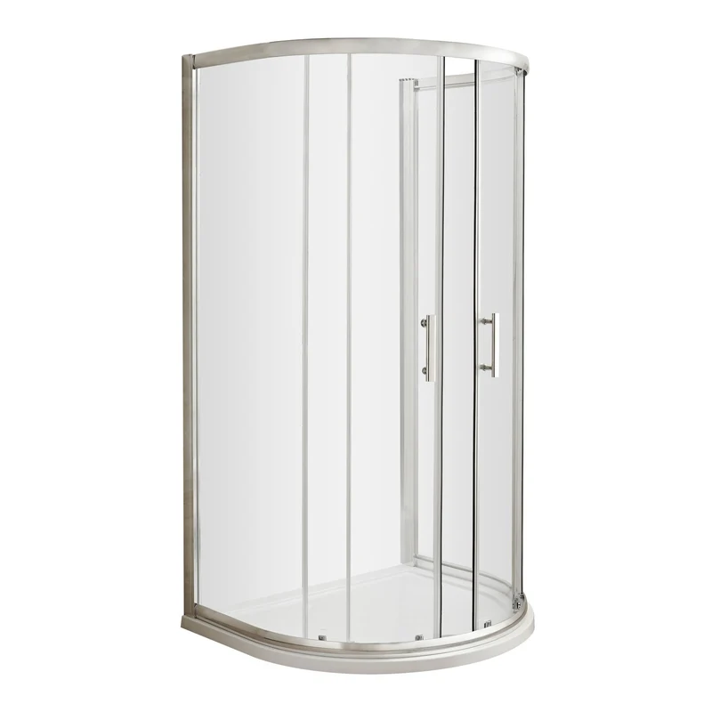 Porto 6mm 2 Door D Shape Shower Enclosure 1050 x 925mm