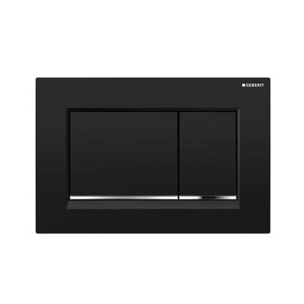 Geberit Sigma30 Dual Flush Plate - Black Chrome 115.883.KM.1