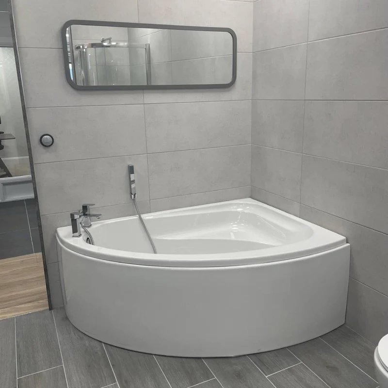 Moods Bathrooms to Love Orlando Corner Bath Offset Panel