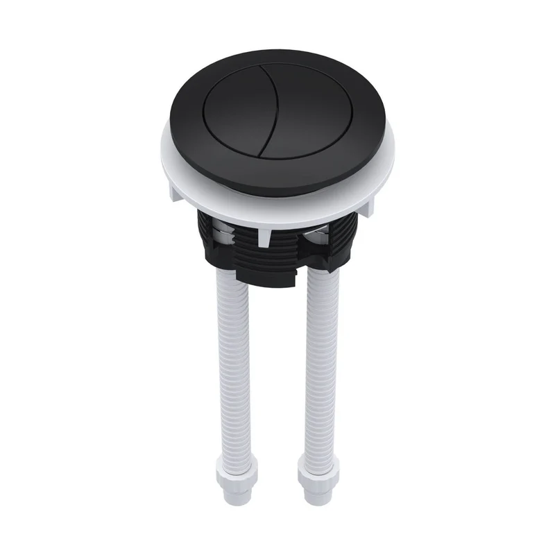 Hudson Reed Toilet Accessories Matt Black Cistern Push Button Contemp Abs 160x45x45mm