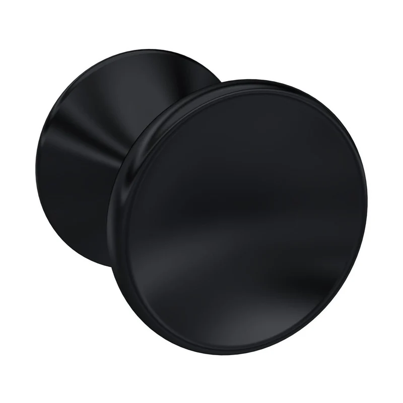 Hudson Reed Handles Indented Round Knob Contemp Black Zamac 30x30x29mm