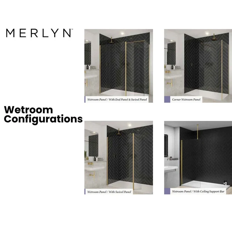Merlyn 8 mm Wetroom Swivel Panel