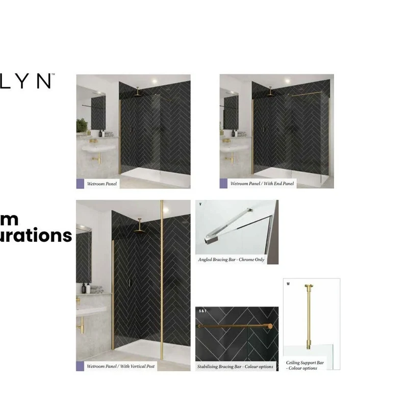 Merlyn 8 mm Wetroom Swivel Panel
