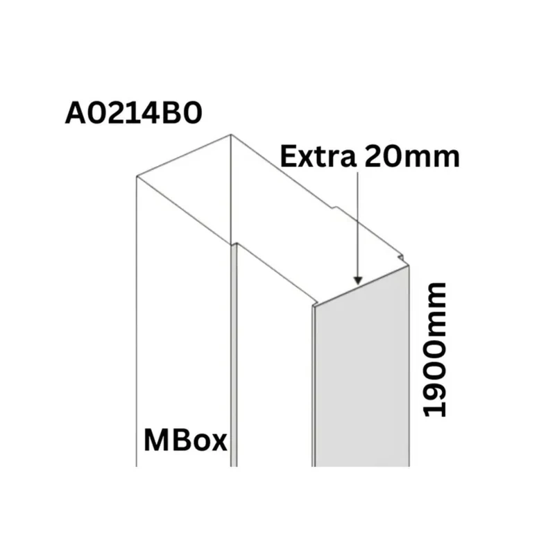 Merlyn Mbox Extention Profile 1900 mm