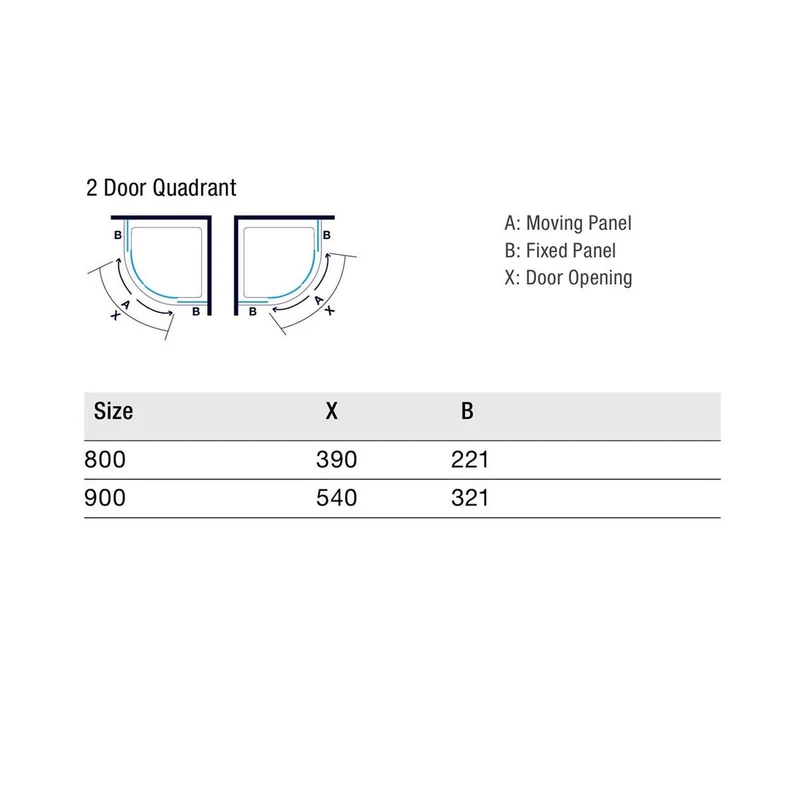 Merlyn Ionic Express 2 Door Quadrant