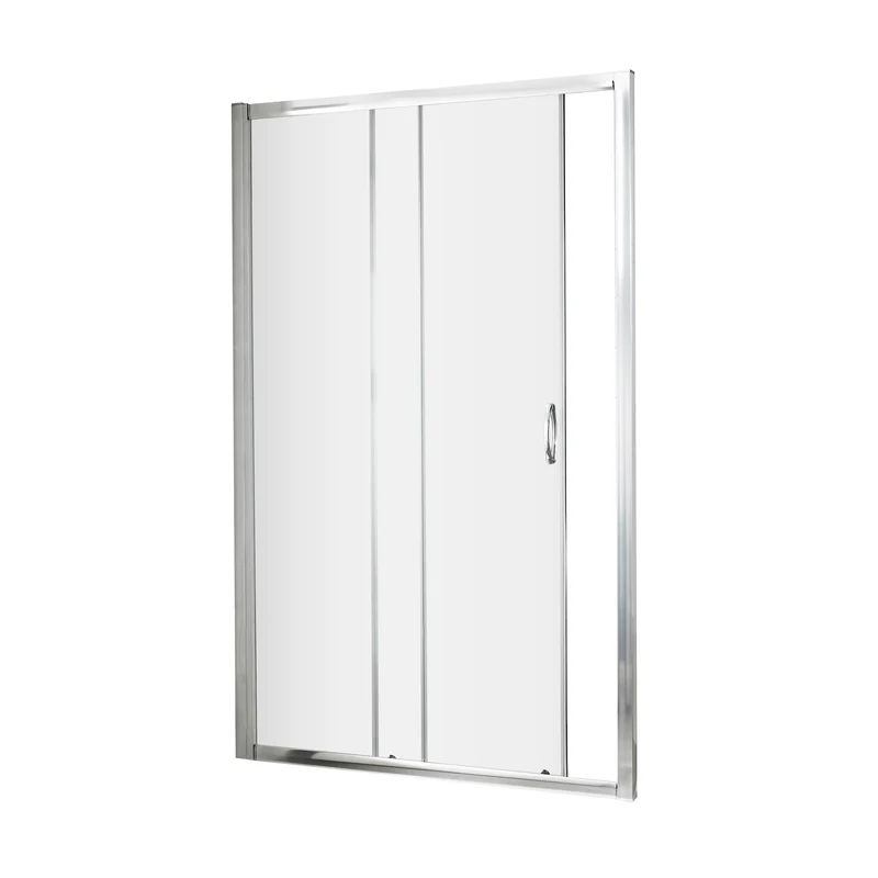 Lisbon 5mm Sliding Shower Door - 1200mm, 1850mm High, Chrome