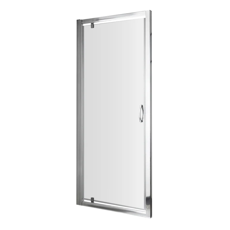 Lisbon 5mm Pivot Shower Door - 900mm, 1850mm High, Chrome
