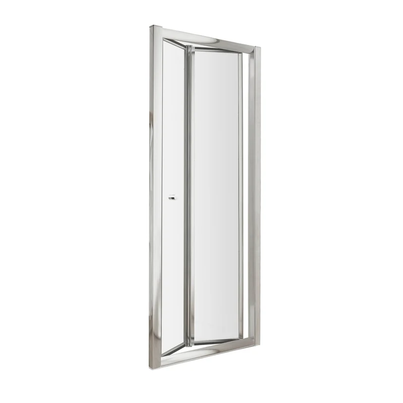 Lisbon 4mm Bi-Fold Shower Door - 800mm, 1850mm High, Chrome