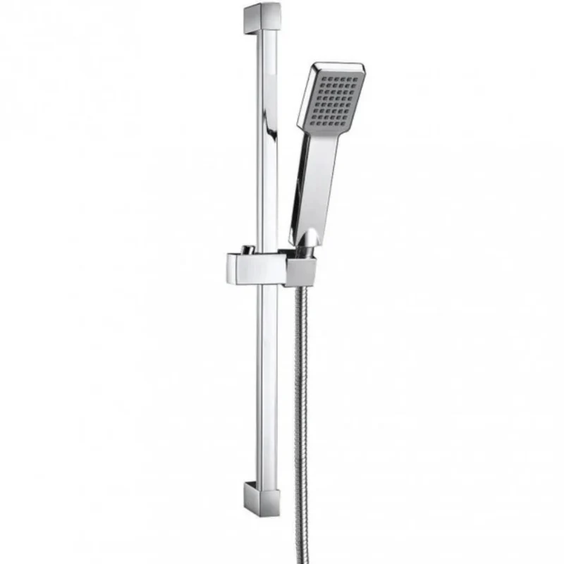 Eliseo Ricci Square Slide Rail Kit with Paddle Handset