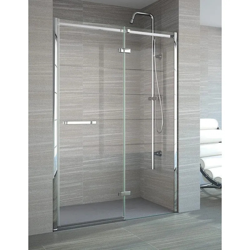 Merlyn 8 Series Frameless Hinge & Inline Side Panel