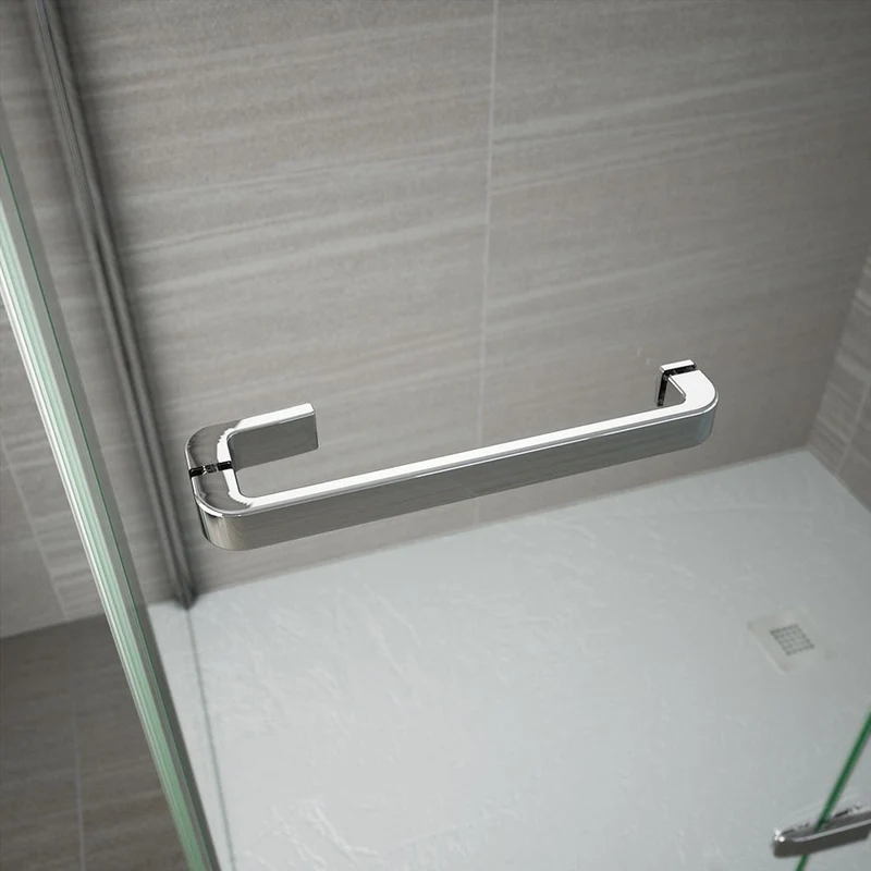 Merlyn 8 Series Frameless Hinge & Inline Side Panel
