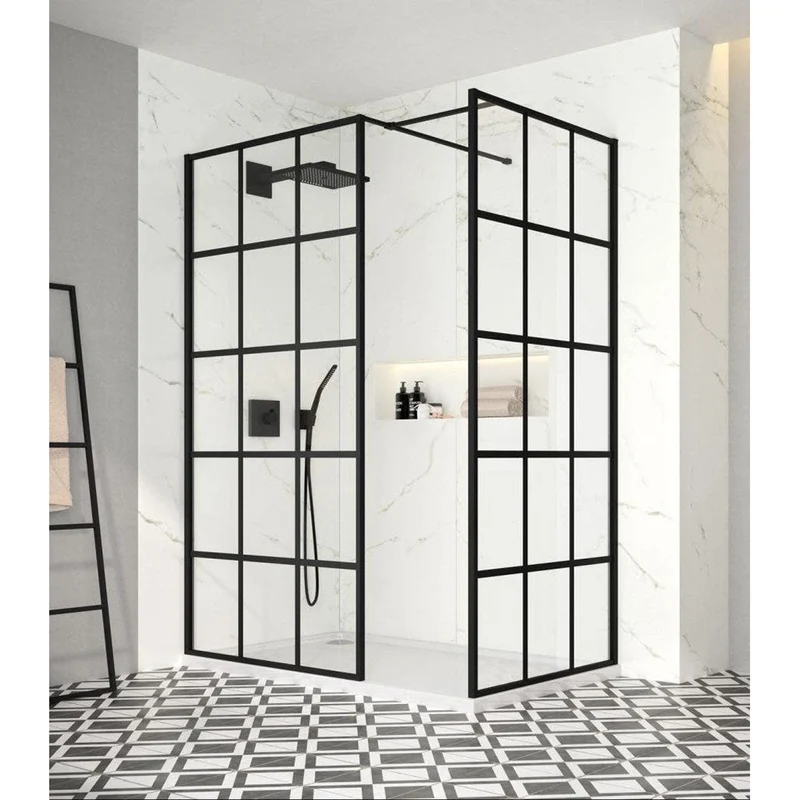 Merlyn Black Framed 8mm Wetroom