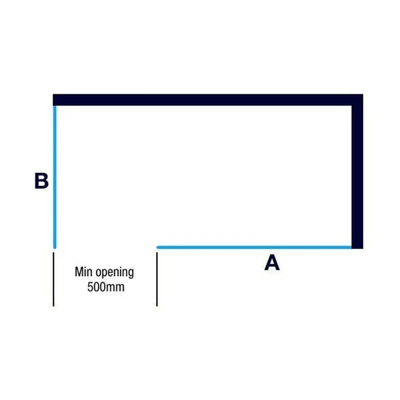 Merlyn Black Framed 8mm Wetroom