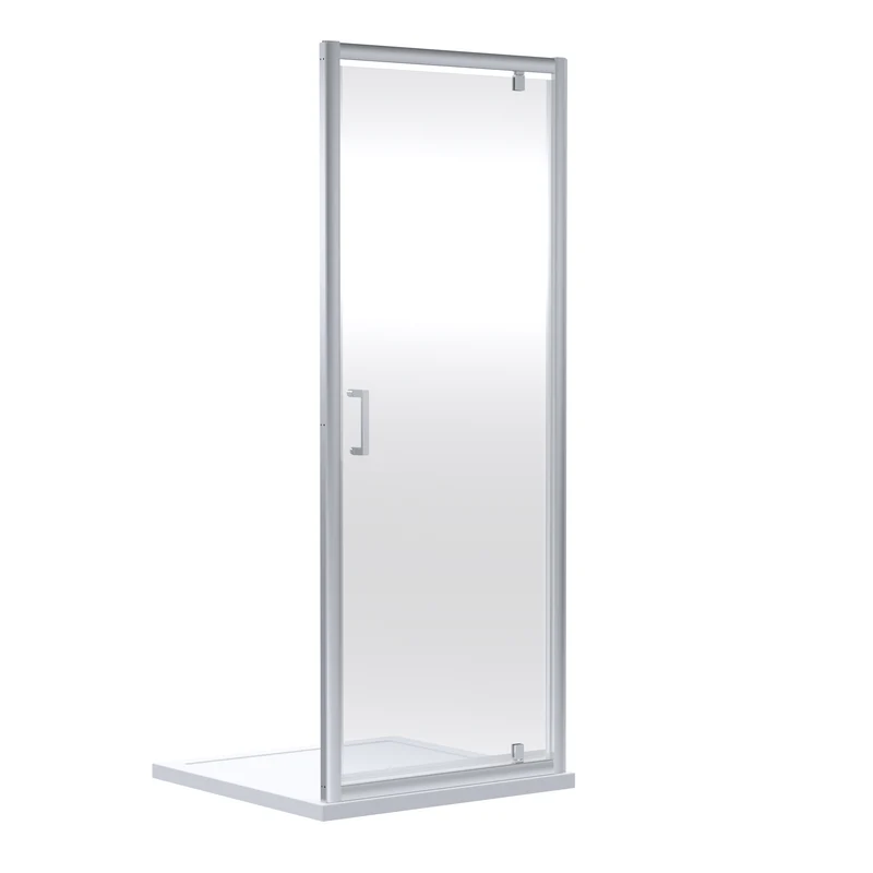 Porto 6mm Pivot Shower Door - 900mm, 1900mm High, Chrome