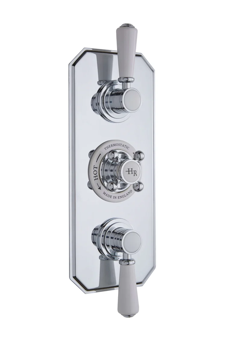 Hudson Reed White Topaz Triple Thermostatic Shower Valve TSVT003