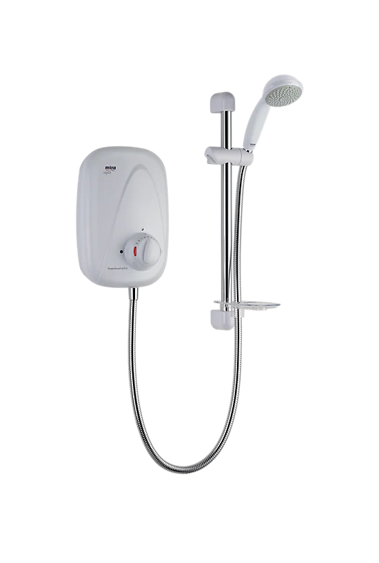 Mira Vigour Thermostatic Power Shower - White/Chrome