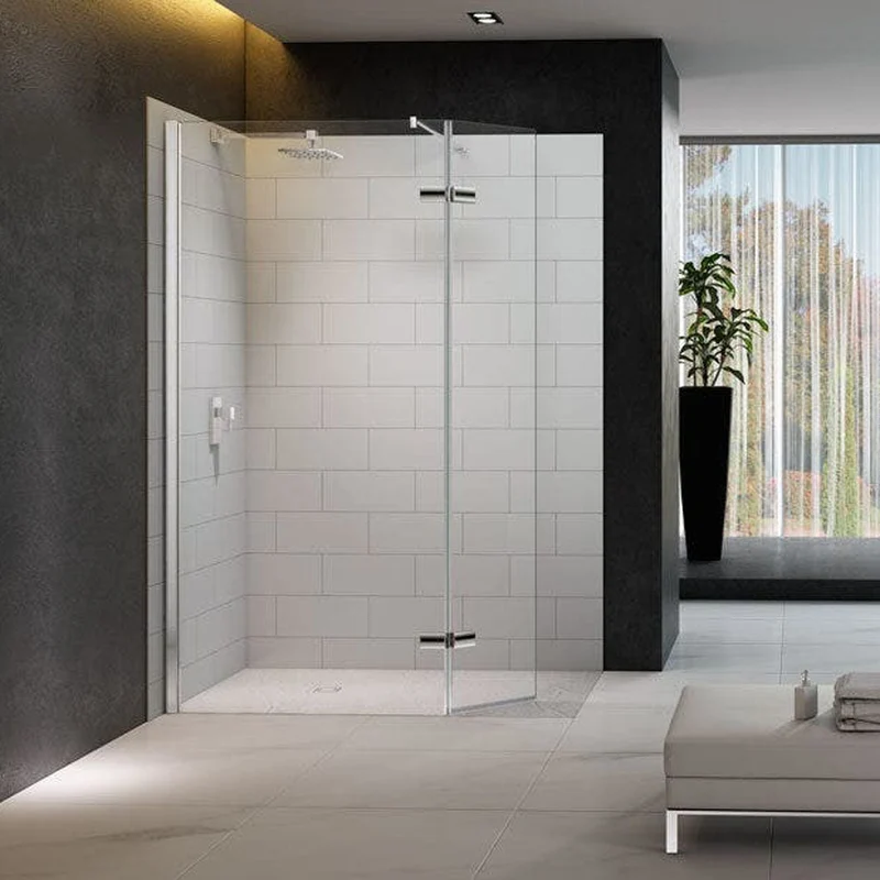 Merlyn 8 Series Showerwall With 350 mm Hinged Swivel Panel
