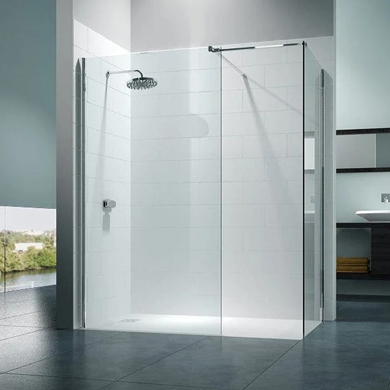Merlyn Series 8 Wetroom Panel Including Bracing Bar + T-Piece