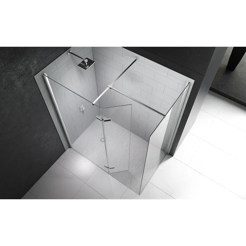Merlyn 8 Series Walk In With Hinged Swivel Panel