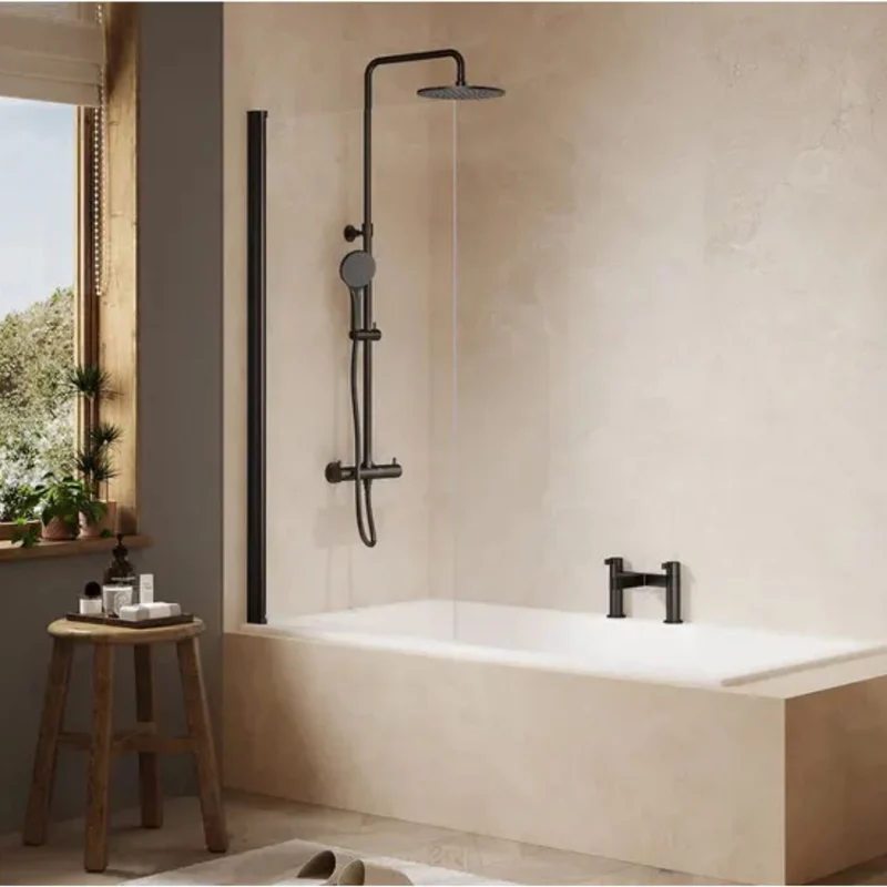 Merlyn Ionic Fixed Single Square Bath Screen