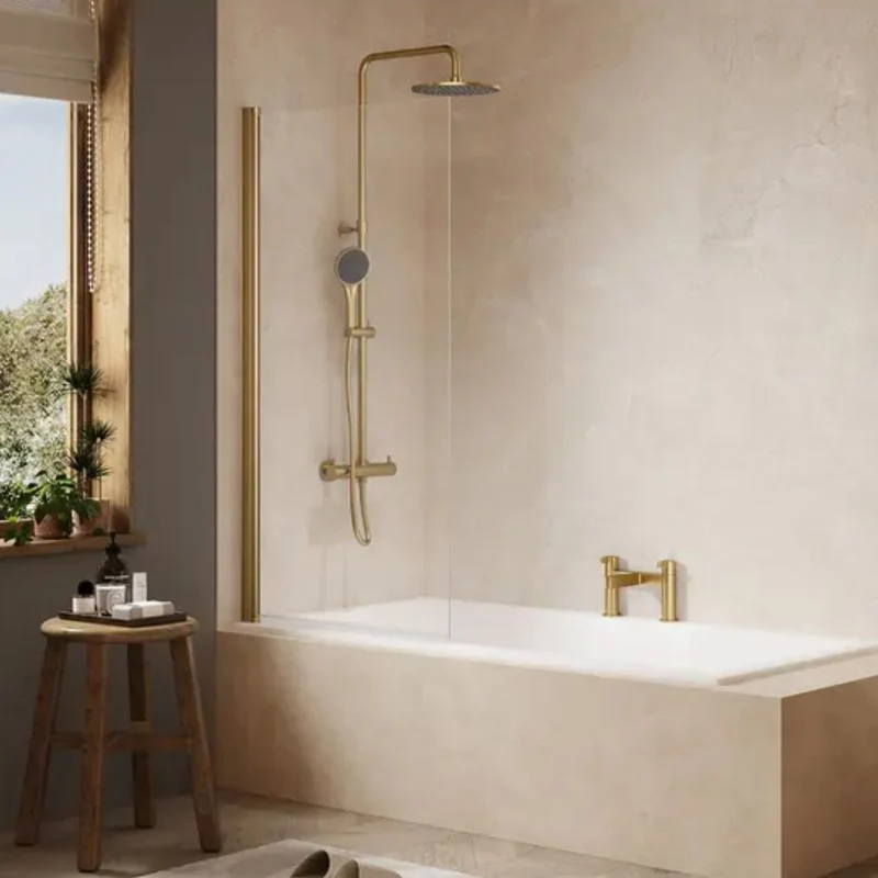 Merlyn Ionic Fixed Single Square Bath Screen