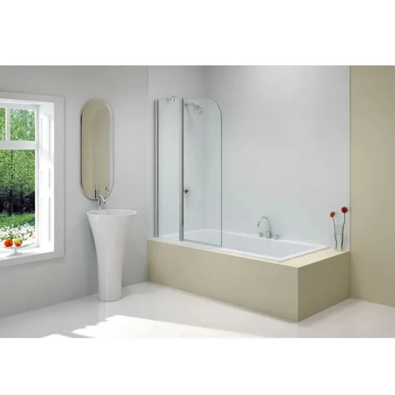 Merlyn Ionic 2 Panel Folding Curved Bathscreen