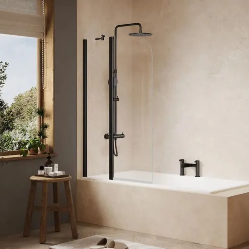 Merlyn Ionic 2 Panel Folding Curved Bathscreen