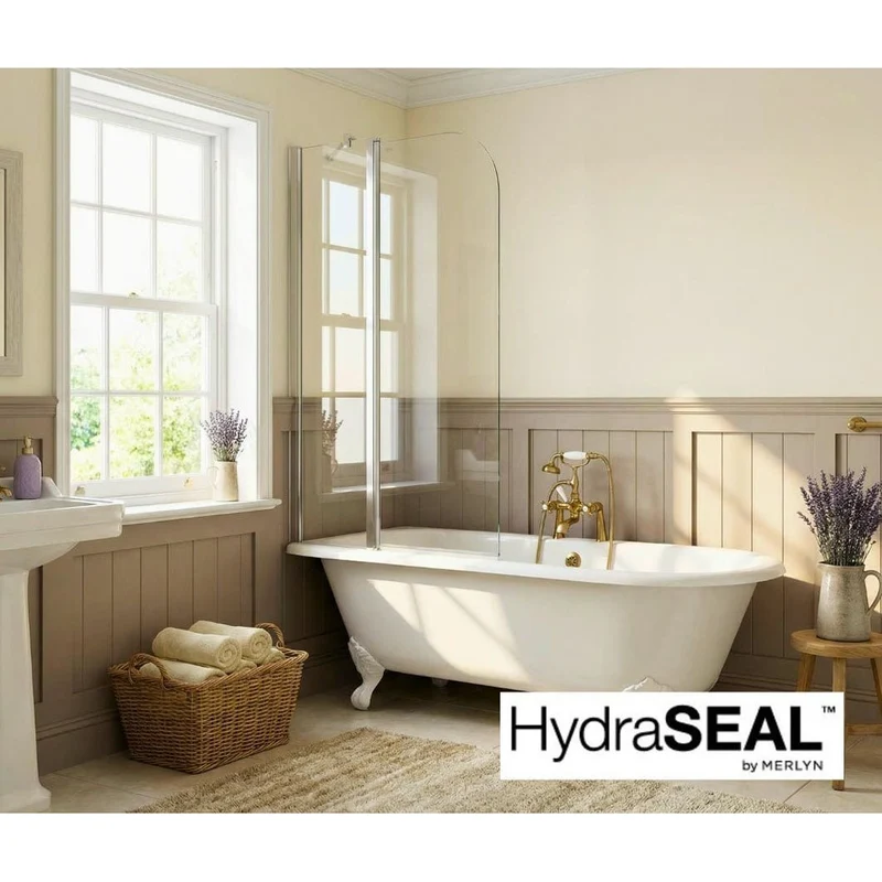 Merlyn Ionic 2 Panel Curved Bathscreen