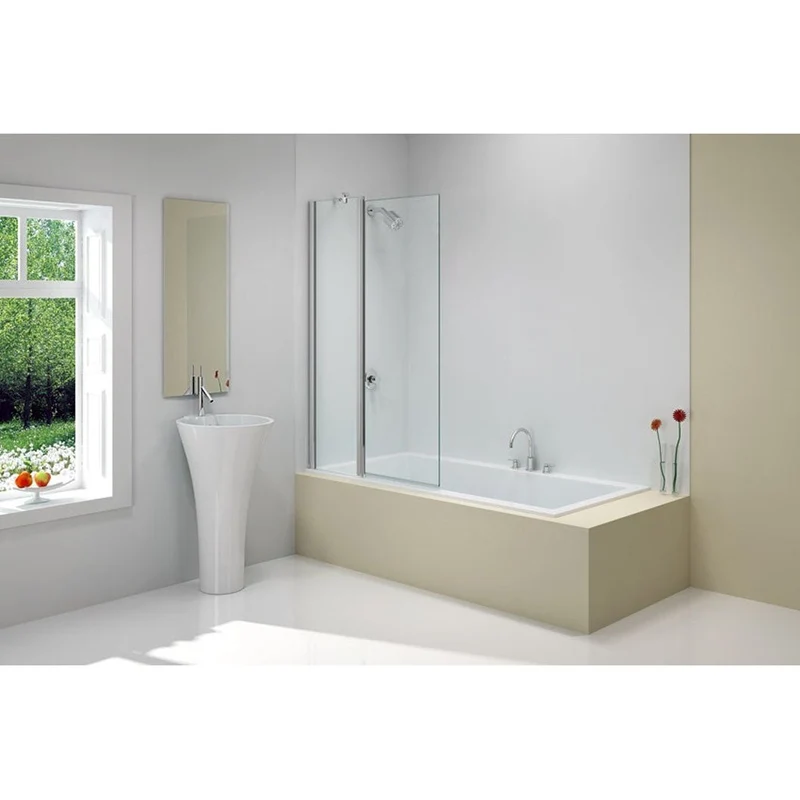 Merlyn Ionic 2 Panel Folding Square Bathscreen
