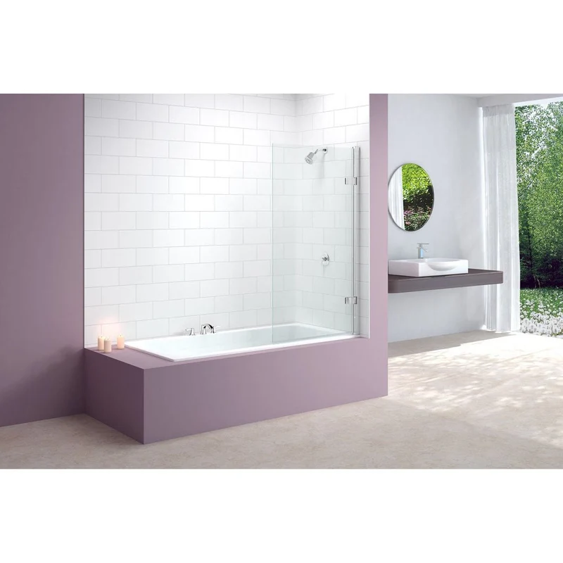 Merlyn Ionic Hinged Square Bathscreen 850 x 1500 mm
