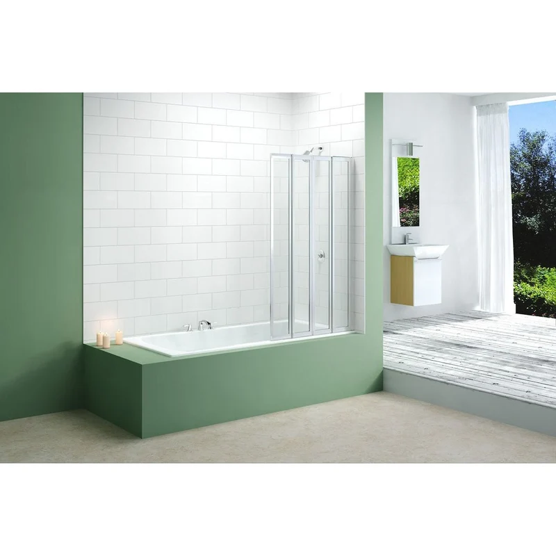 Merlyn Ionic 4 Fold Bathscreen 850 x 1400 mm