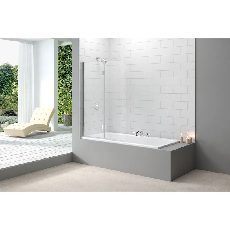 Merlyn Ionic 2 Panel Folding Bathscreen 1100 X 1500