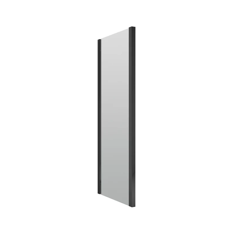 900mm Porto 6mm Shower Side Panel - 1900mm High, Matt Black